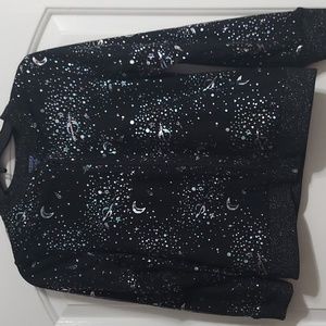 Girl Black Zipper Sweater/Jacket